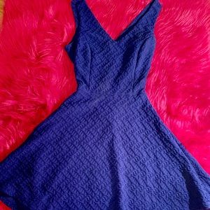 Blue skater style dress